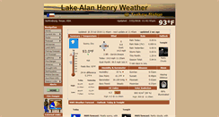 Desktop Screenshot of lakealanhenryweather.com